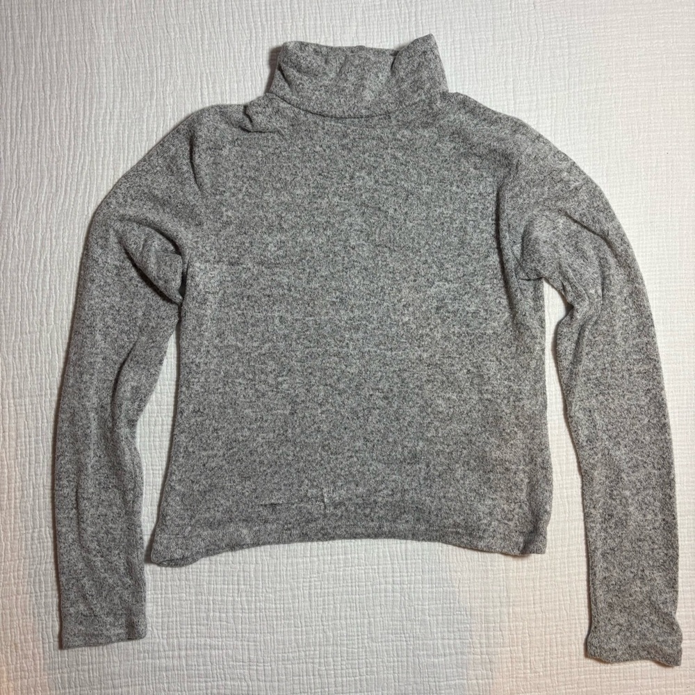 Zara Heather Gray Turtleneck Sweater